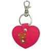 Ushikubo Kogeisha Rilakkuma Leather Key Chain Heart Shape Rilakkuma RD