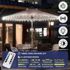 Patio Umbrella Lights Cordless LED Market Table Umbrella Lights with