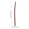 Didiseaon 50pcs DIY Wooden Sticks Craft Sticks 20cm Unfinished Natural