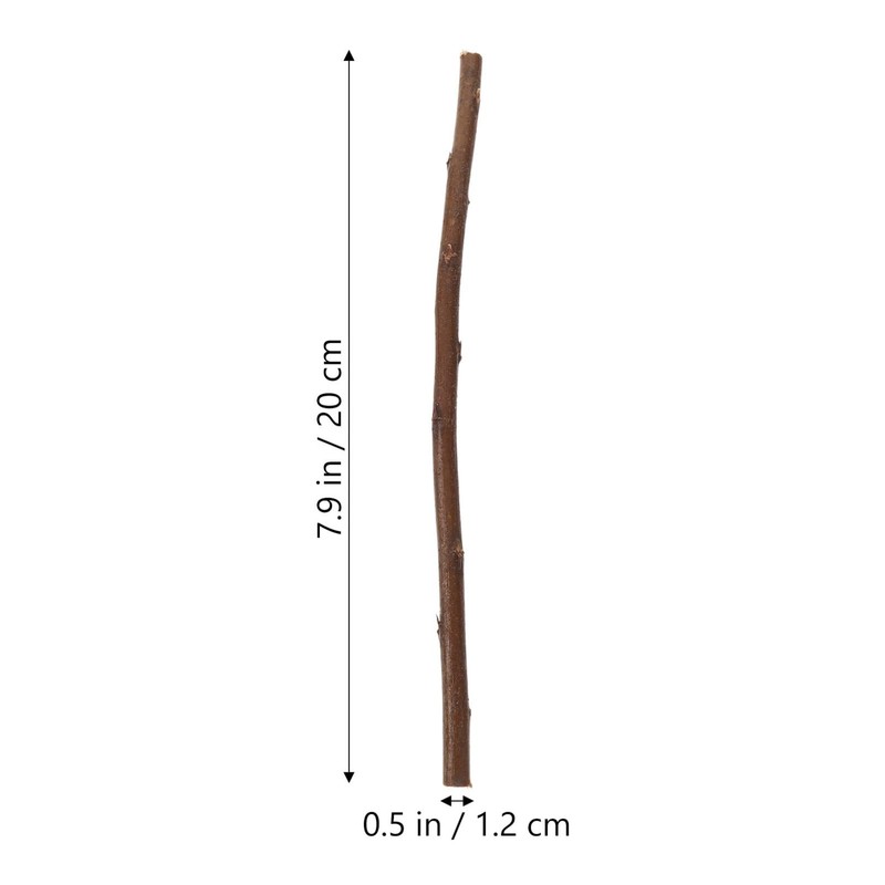 Didiseaon 50pcs DIY Wooden Sticks Craft Sticks 20cm Unfinished Natural