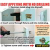 Hammer Drive Anchor for Plasterboard, Hammer-in Plug for Cavity Wall