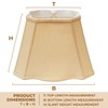 (6 Pack) Royal Designs 5" Burlap Hardback Empire Chandelier Lamp