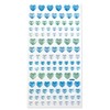 Reward Stickers 3D-020 3D Heart, Blue Mix, Glitter, Decoration, 1