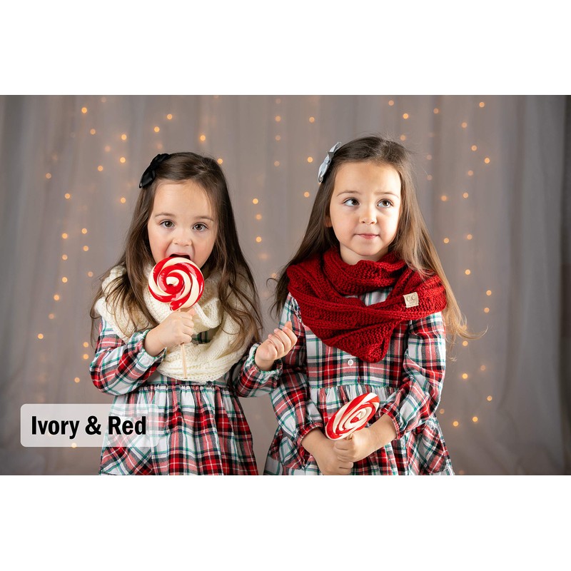 Funky Junque Kids Infinity Scarf - Solid Black