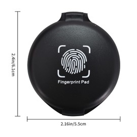 Fingerprint Ink Pad Thumb Print Ink Pad Ink Pad Erasable for Office Supplies Identification Notary Security ID Cards Law Enforcement – Black, Blue, Red, Pack of 3