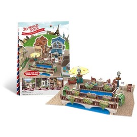 3d Three-dimensional Puzzle 3d World Style Series 42 Pieces guro-baruヴxirezzi w3135p