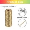 sourcing map 110Yard/328Feet 1.5mm Champagne Twine String, Glitter Twine Ropes