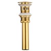 CIENCIA Titanium Gold Sink Drain Brass Pop Up Sink Stopper
