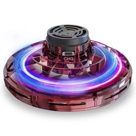 Hand Operated Mini Drones, Fidget Flying Spinner with Lights, UFO Drone Flying Toys, Cool Stuff Gadgets Christmas Birthday Gifts for Boys Girls Teens 8 9 10 11+