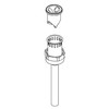 KOHLER GENUINE PART 1192026-CP VACUUM BREAKER ASSEMBLY, 3/4"