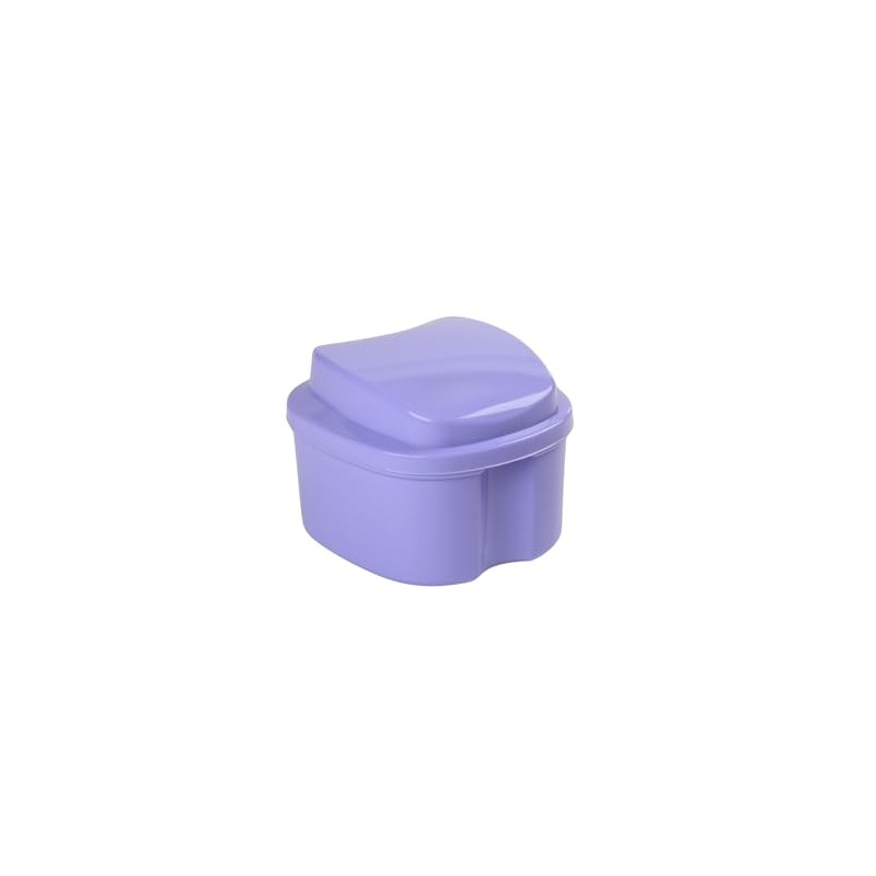 Genco Dental Denture Case, Denture Box with Strainer, Night Cleaner