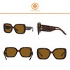 Tory Burch TY7179U 172883 54MM Dark Tortoise/Solid Brown Polar Polarized