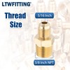 LTWFITTING Assortment Kit Tube OD (1/4-Inch 5/16-Inch 3/8-Inch 1/2-Inch) x