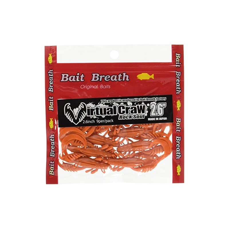 Bait Breath(ベイトブレス) ワーム バーチャルクロー2.6 S851マッドオレンジ