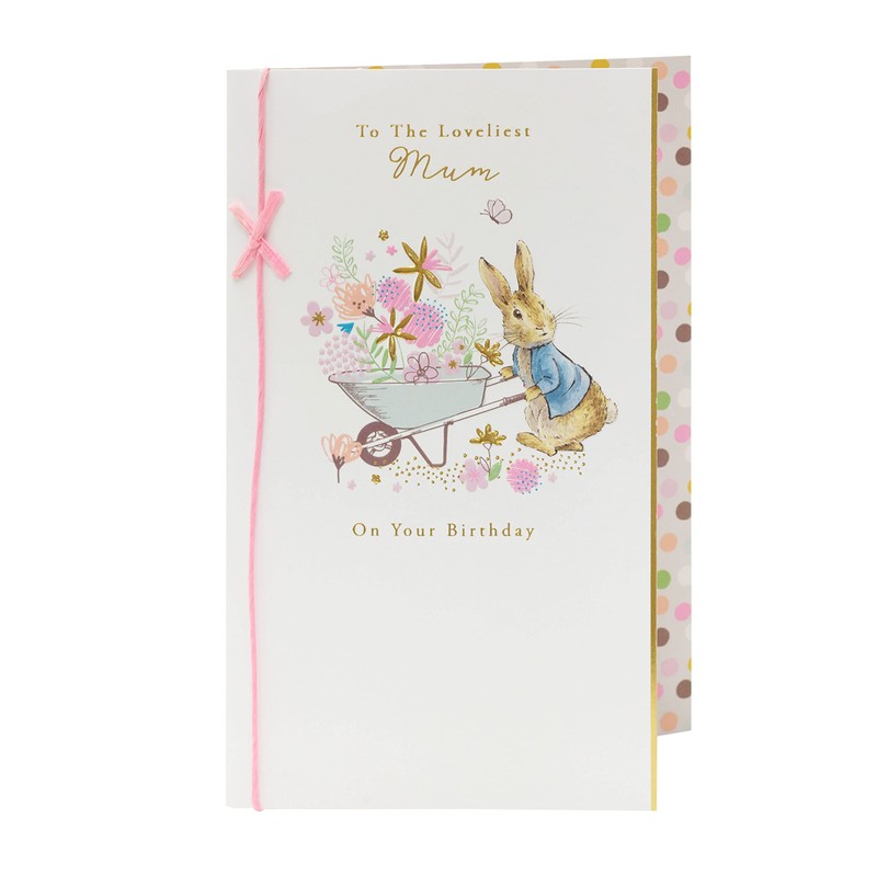 UK Greetings Peter Rabbit Birthday Card for Mum - Cute