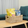 Wicker Baskets, Rattan Woven Baskets, Water Hyacinth Baskets for Organizing,
