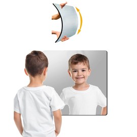 Unbreakable Plexiglass Acrylic Mirror for Kids, 1 PCS 8 x 8 inch, Shatterproof Safe Mirror for Wall, Used for Hand Makeup Mirrors, Hang Mirro, Bedroom Door Mirro, Shaving Mirrors, Workout Mirro
