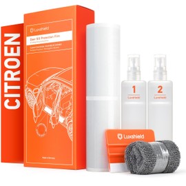 Luxshield Car Door Sill Protectors for Citroën Berlingo 3 (III) I 2018-2024 - Paint Protection Film for Car Kick Plates Panel Covers Clear Transparent