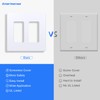 Amerisense Outlet Cover, Screwless Decorator Wall Plate, Light switch Power