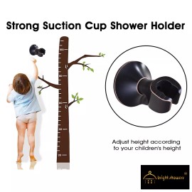 Bright Shower NEW "Bright Shower" Handheld Shower head Holder-Oil Rubbed Bronze PWB1210-06