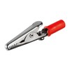 10 x Crocodile Clips Set, Red & Black, 55 mm,