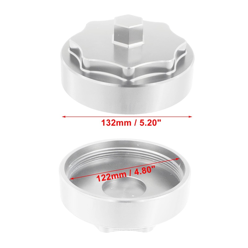 X AUTOHAUX Aluminum Fuel Filter Housing Cap Cover for Dodge