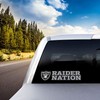 Fanmats 61389: Las Vegas Raiders 2 Piece Team Slogan Decal