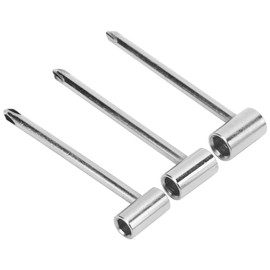 Guitar Neck Adjustment Tool, Universal Truss Rod Wrench for Maintenance(Three Sets of Silver 6.35MM+7MM+8MM)