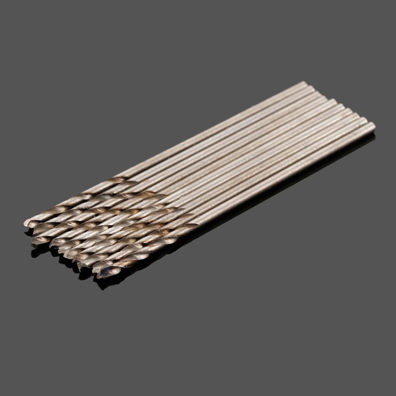 Mtsooning 10 Pcs 1mm Micro HSS Twist Drill Bit Straight