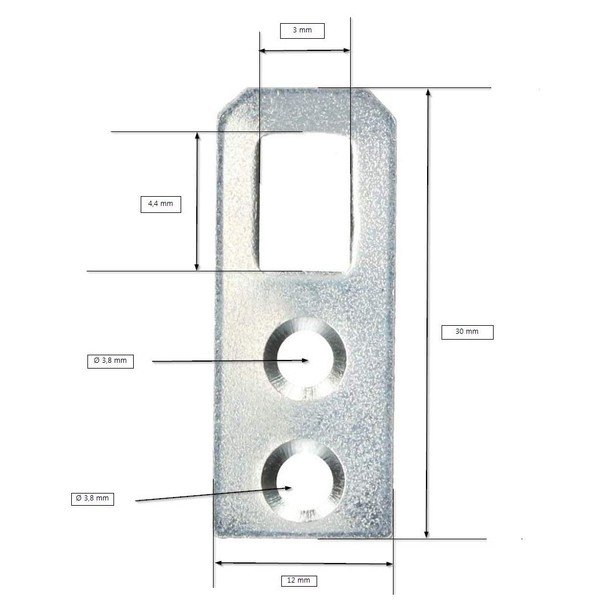 KOTARBAU Cabinet Hanger 30 x 12 x 1 mm Various