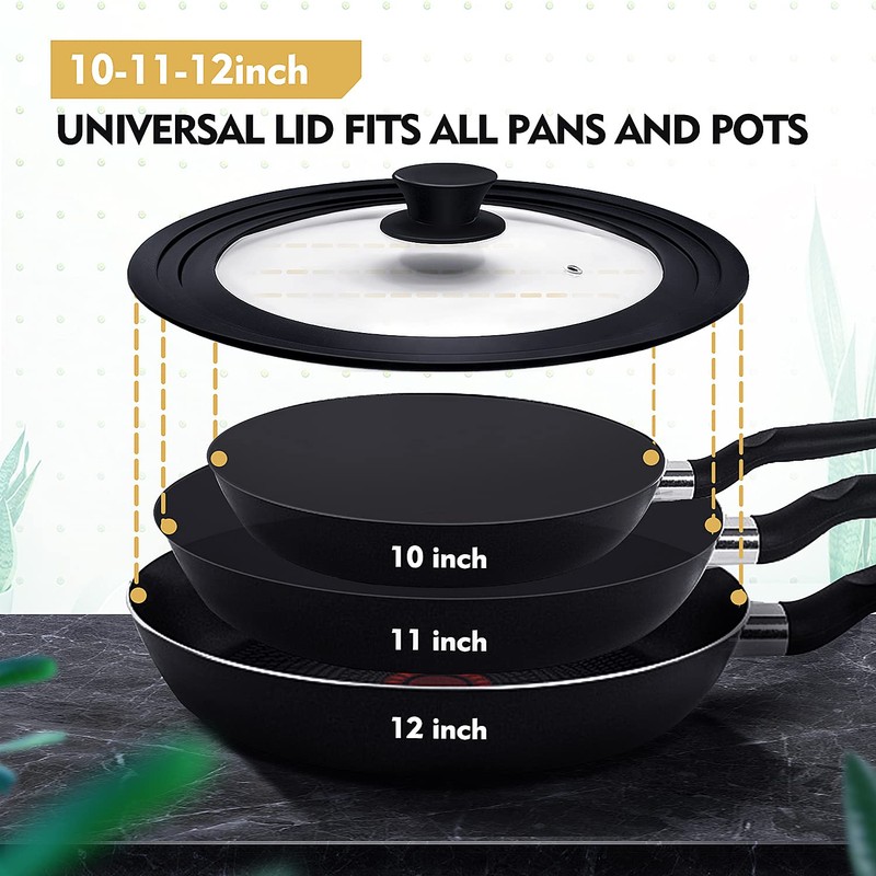 Ydeapi Universal Lid for Pots, Pans and Skillets, Pot Lid
