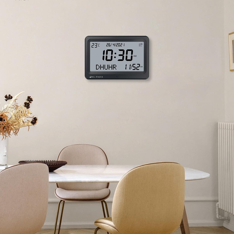 Azan Clock, Automatic Worldwide Digital 8 Azan Prayer Sounds Muslim