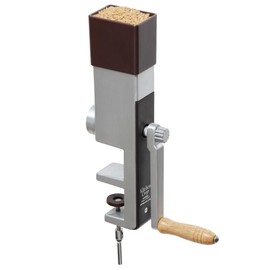 Kitchen Crop Grain Mill Wheat Flour Grinder, Stainless Steel Metal Burrs (Hand Crank Grain Mill)
