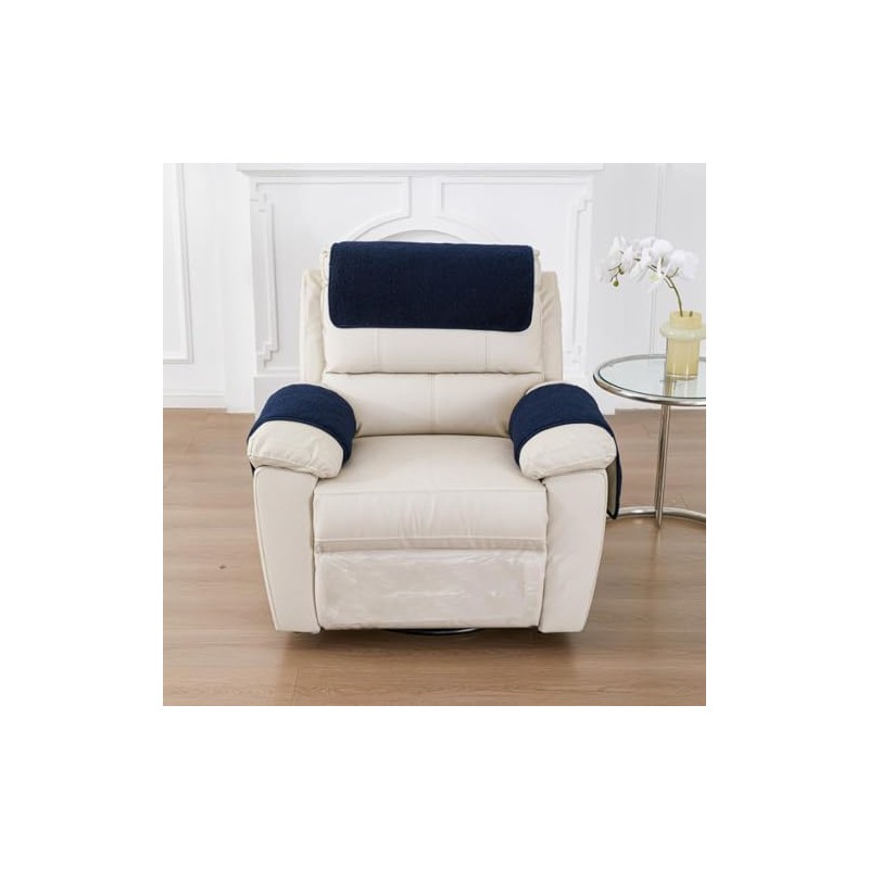 Yogsey 3 Pcs/Set Recliner Covers Armrest Covers for Recliner Chair