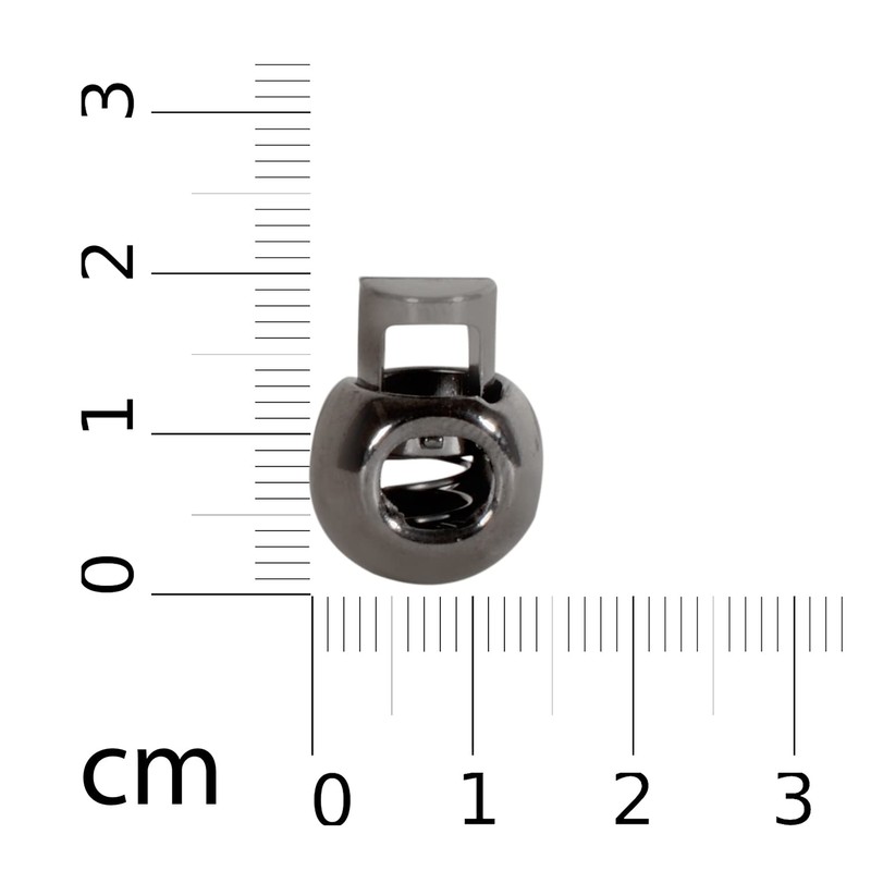 WedDecor Metal Push Button Twin Hole Cord Lock Spring Loaded