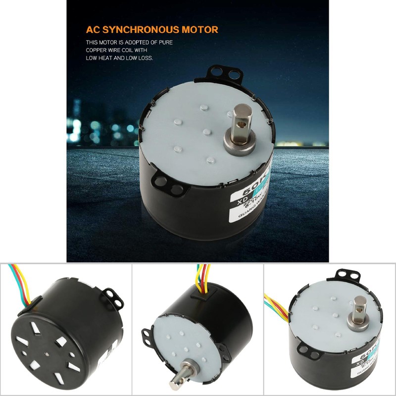 1PCS AC220V Miniature Low Speed Large Moment of Force Synchronous