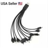 Universal 10 In 1 USB 2.0 Version Black Multi Charger