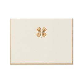 G.C.PRESS Quatrefoil Clover Message Cards [1 Piece / Card 95x130mm / Envelope 100x140mm ] Thank You Letter White (Birthday / Multi-purpose)