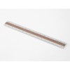 Midori 42274006 Ruler, Aluminum, Wood, 5.9 inches (15 cm), Dark