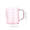 Milk Frothing Pitcher Clear Glass Measuring Cups Coffee Milk Frothing