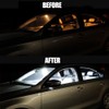 WIYBYDM White LED Interior Lights Kit for Nissan Titan 2016