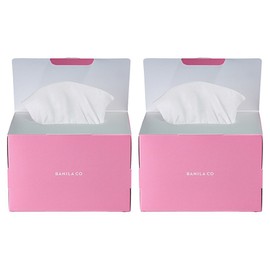 Banila Co. Facial Tissue Cotton Pads, 100 Sheets, 2 Pieces / 바닐라코 쏙쏙 페이셜 티슈 화장솜, 100매입, 2개