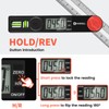 HARDELL Digital Angle Finder, 8 inch 230mm T-Bevel Protractor Ruler,