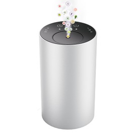 Essential Oil Diffuser with 3 Spray Modes, Battery Operated, LED Timing Display, Aromatherapy Diffuser, 1/4/8-Hour Timer, 10ml Oil Bottle, and 3 Mist Settings for Home, Car (New Silver)