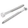 sourcing map Hex Lag Screws, M6 x 80mm 304 Stainless