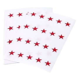 Prelaminated 1/2" Stars - 5/8" x 1 1/4" 200/Pkg (Red)…