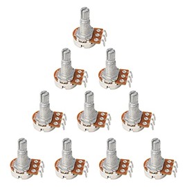 B500k OHM Guitar Pots Audio Split Potentiometer Replacement for Electric Guitar Pack of 10