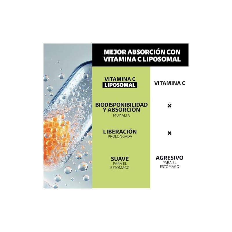 Beyond Vitamins | Vitamina C Liposomal 300mg Potenciado con Rosa