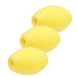 JEZERO Deep Water Fishing Floats: Great for Trail Markers, Dock Floats, Swim Buoy, Kayak Anchor Kit, Pool Buoy, Crabbing & Boats | Yellow, 6" x 3", 3-Pack