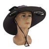 Solar Fan Hat Large Brim Quick Dry Breathable 3 Speeds